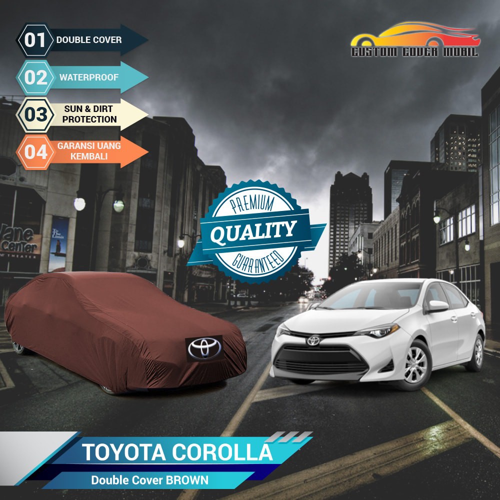 Cover/Selimut Mobil Small Sedan Toyota Corolla Double Cover Outdoor