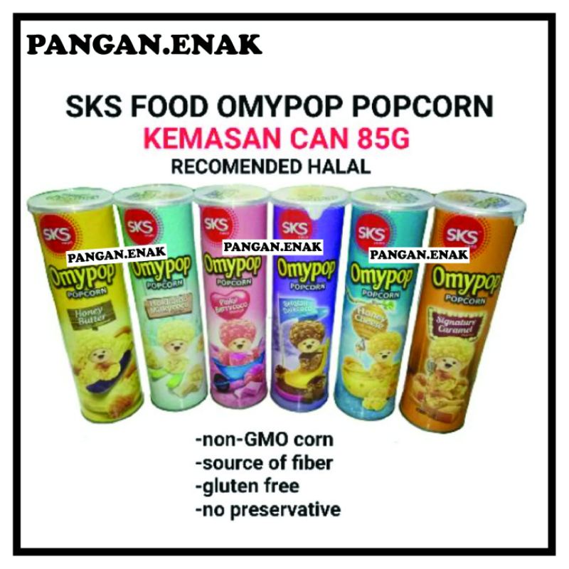 

SKS FOOD OMYPOP POPCORN 85G KEMASAN KALENG