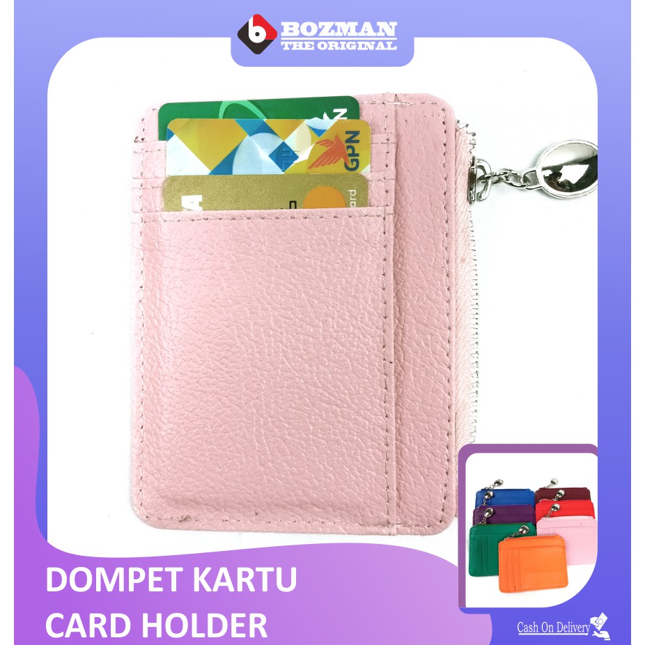 Dompet Kartu Wallet Card Holder Kulit PU Leather Premium