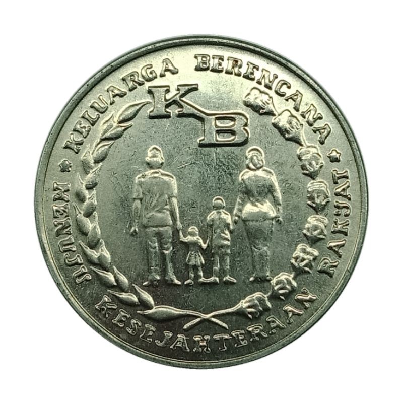 koin kuno 5 rupiah kb besar th 1974