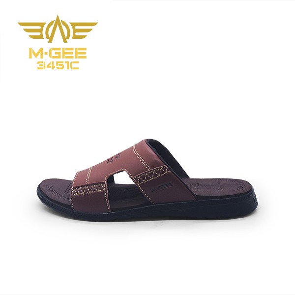 Mgee Sandal Pria Retro Brown