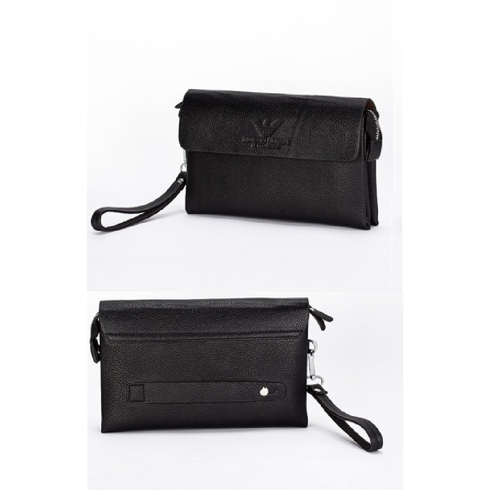 GA Long Wallet Clutch Dompet Panjang Pria Fashion PU Leather Wallet