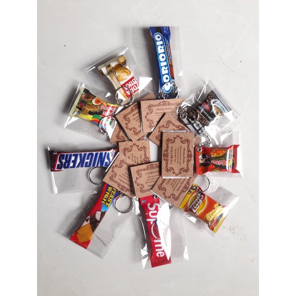 GANCI + plastik souvenir + kartu ucapan terima kasih khitanan/pernikahan