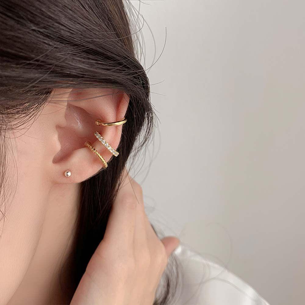 Mxbeauty Wanita Klip Telinga Trendi Fashion Punk Ear Cuff Gadis Wanita Gaya Korea Anting