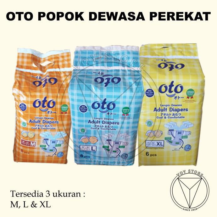 Best Seller Oto Popok Dewasa Perekat Pamper Diapers Adult Orang Tua M L Xl - Xl