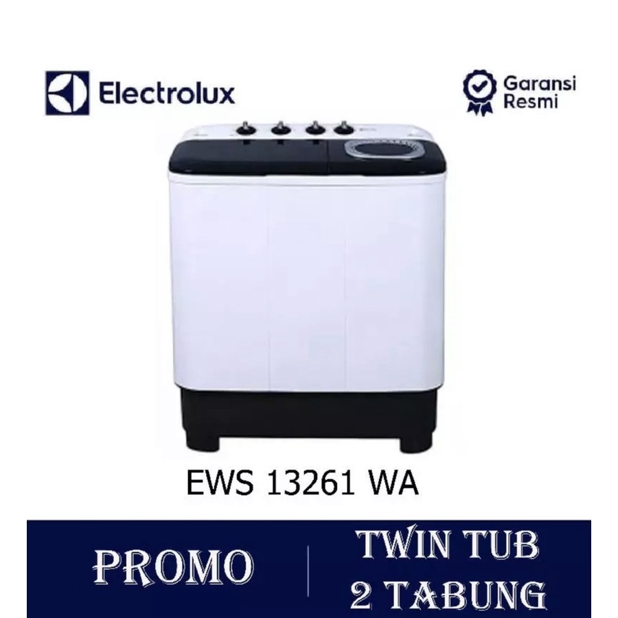 MESIN CUCI ELECTROLUX EWS13261WA MESIN CUCI 2 TABUNG 12KG EWS 13261 WA