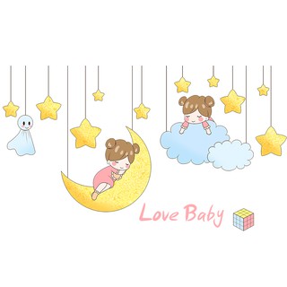  Lucu  liontin kartun stiker  dinding dekorasi kamar tidur  