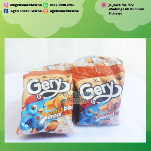 

Gery Bantal Snack & Sereal Cokelat 8 gram (1 renceng isi 10 pcs)