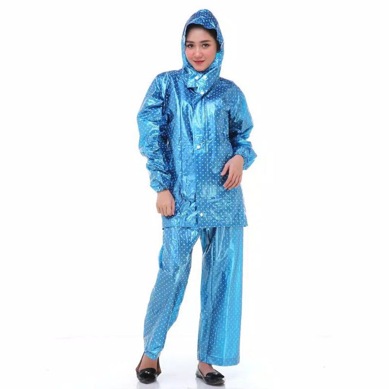 Jas Hujan Plevia Jaket Celana Polkadot type 810 Plevia