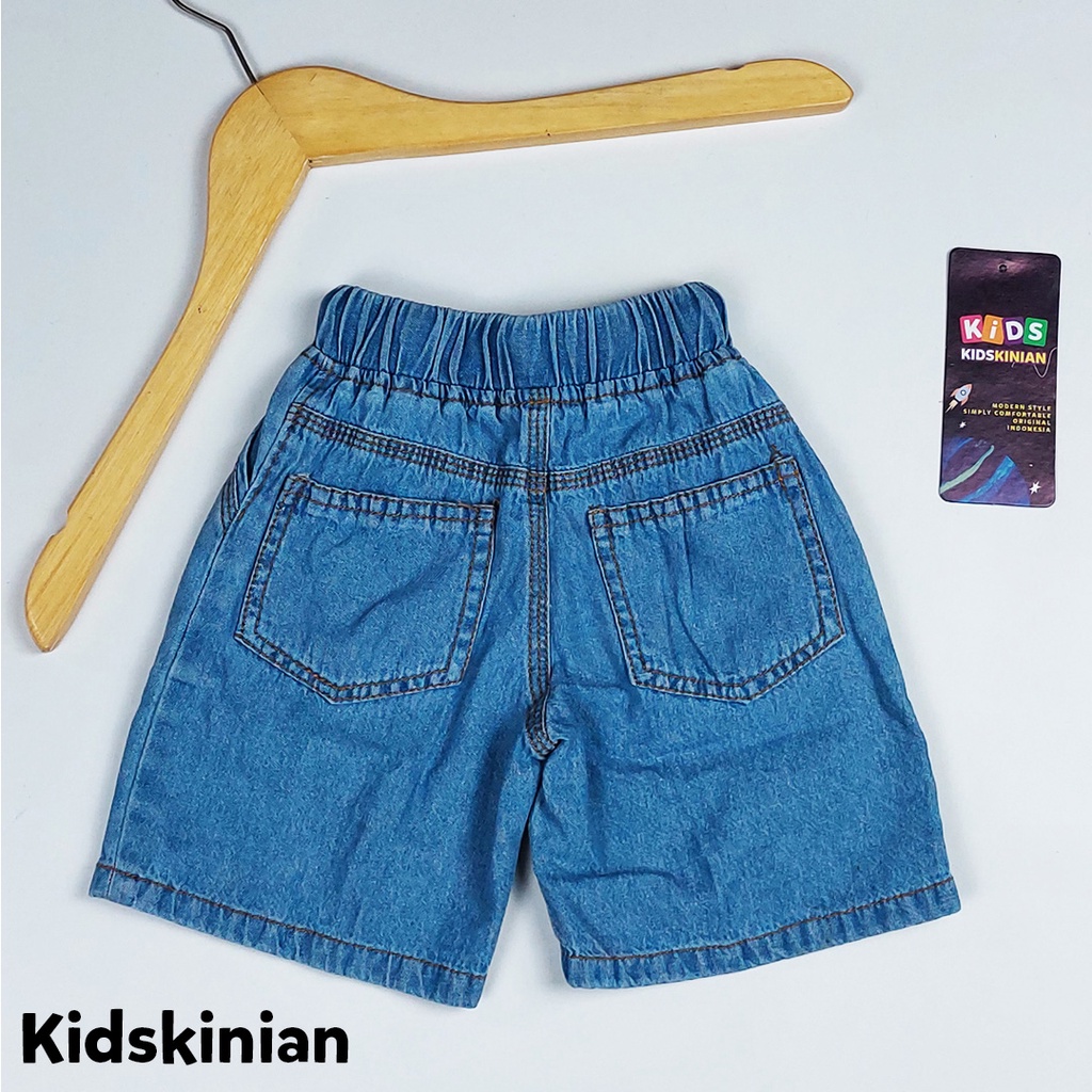 Celana Jeans Anak Pendek Denim Junior Balita Short Pant Clana Jean Laki Perempuan Cowok Cewek Usia Umur 1 2 3 4 5 6 7 8 Tahun