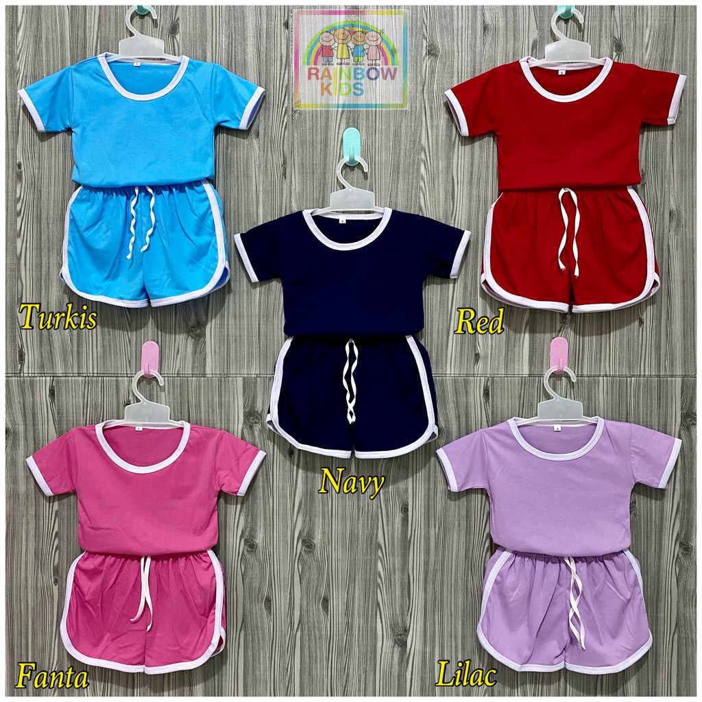 RK - Setelan baju chupchup anak / setelan anak polos / setelan unisex