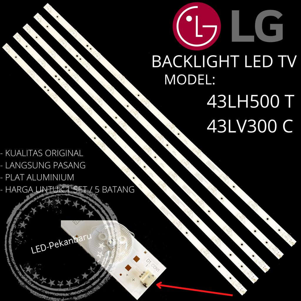 BACKLIGHT LED TV LG 43 INC 43LH500 T 43LH500T 43LH LAMPU BL 10K