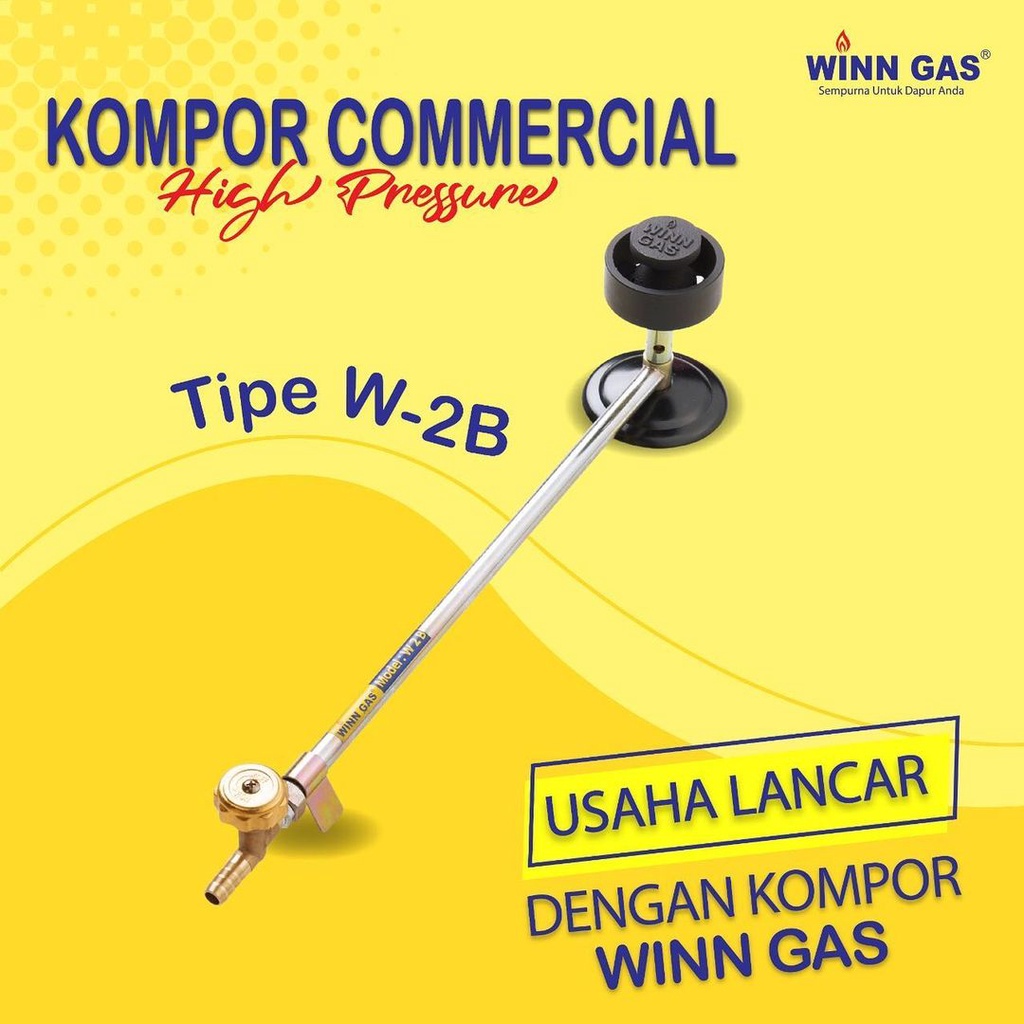 Winn Gas Kompor Mawar 2B Kompor Pedagang Kompor Restoran / Paket Kompor Regulator W80/W900