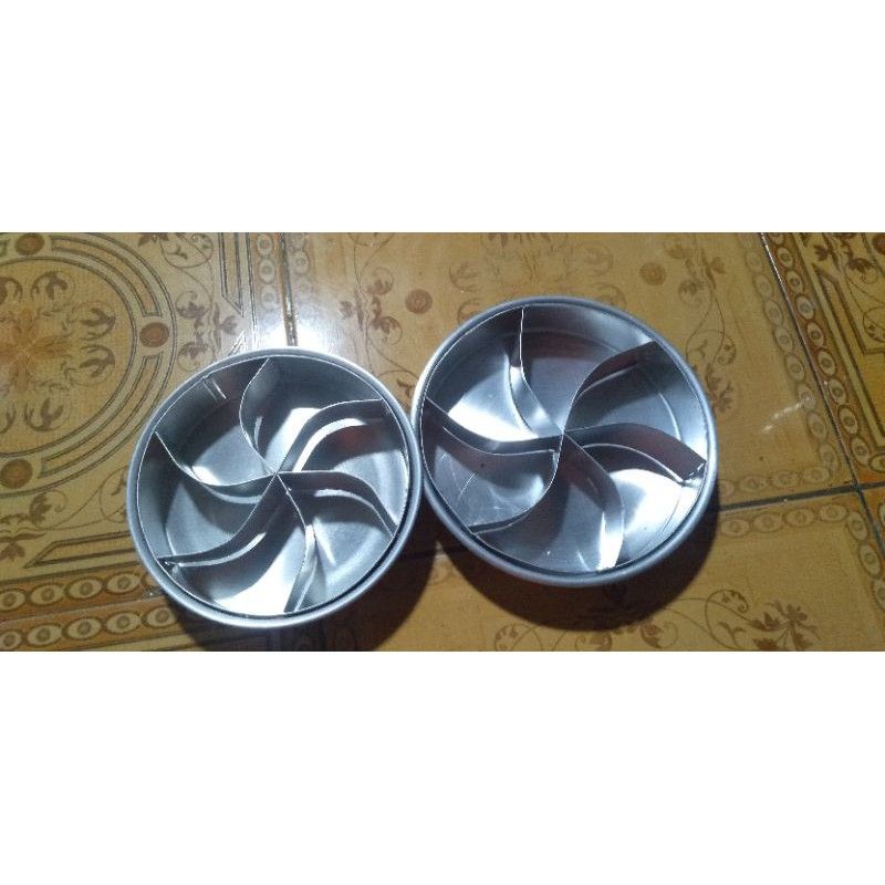 Loyang bulat sekat spiral // loyang spiral sekat // loyang bulat sekat