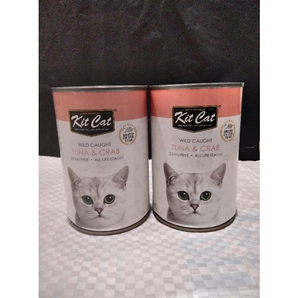 Makanan kucing Kit Cat kaleng 400gr - Tuna &amp; Crab