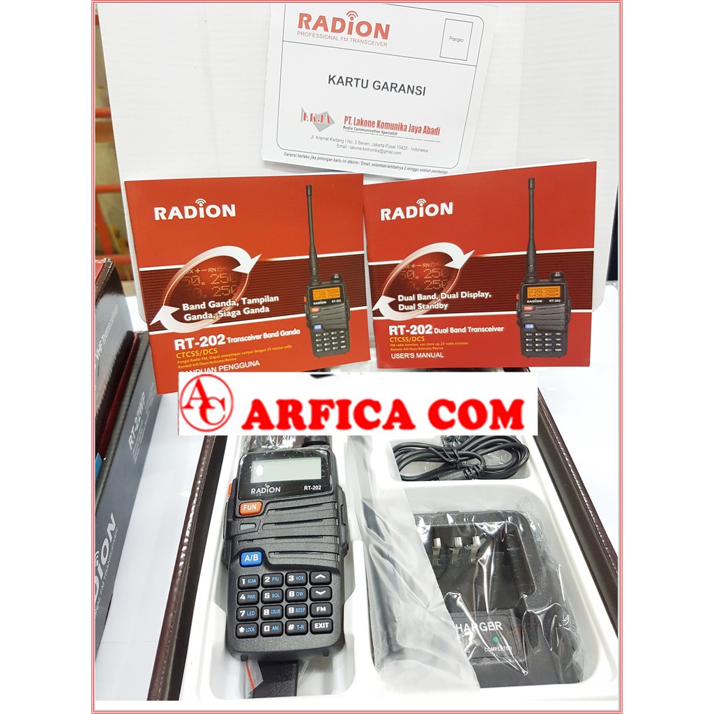 HT RADION RT 202 RT202 RT-202 DUALBAND ORIGINAL GARANSI RESMI