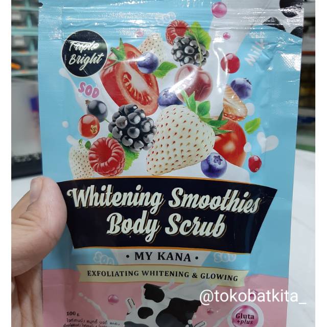 [JAMIN ASLI] MYKANA WHITENING BODY SCRUB / MY KANA / SCRUB 100% ALAMI THAILAND