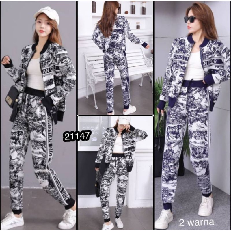 Setelan Olga Rajut Dior Import Premium