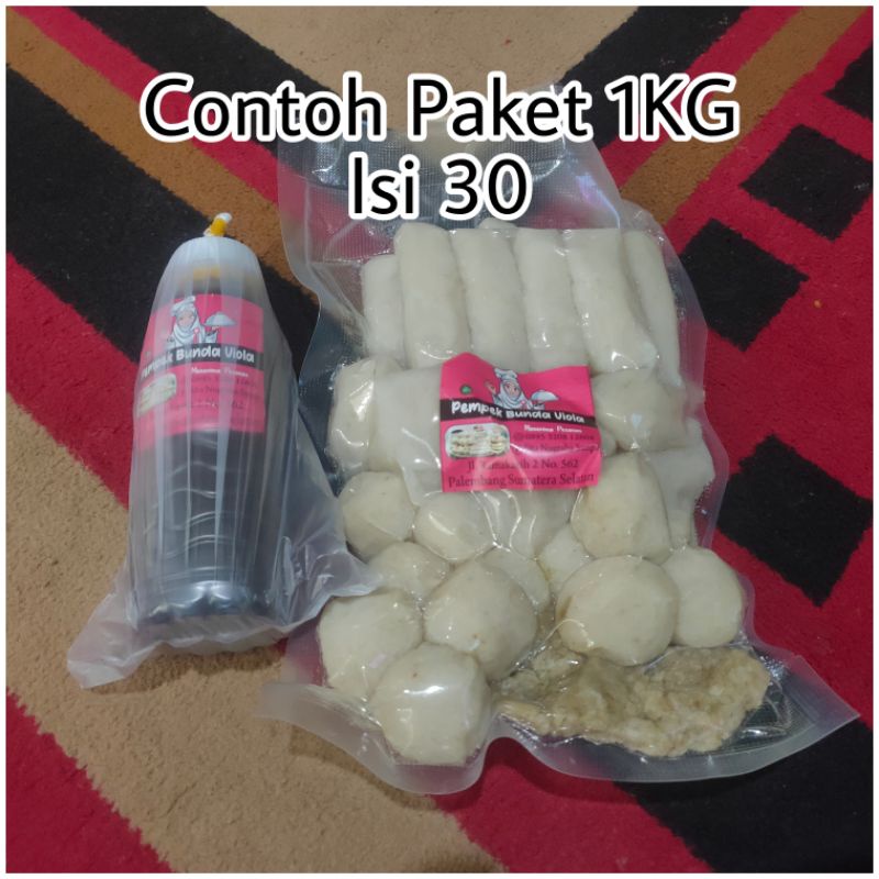 

Pempek Ikan Palembang paket 30 pcs 1 kg