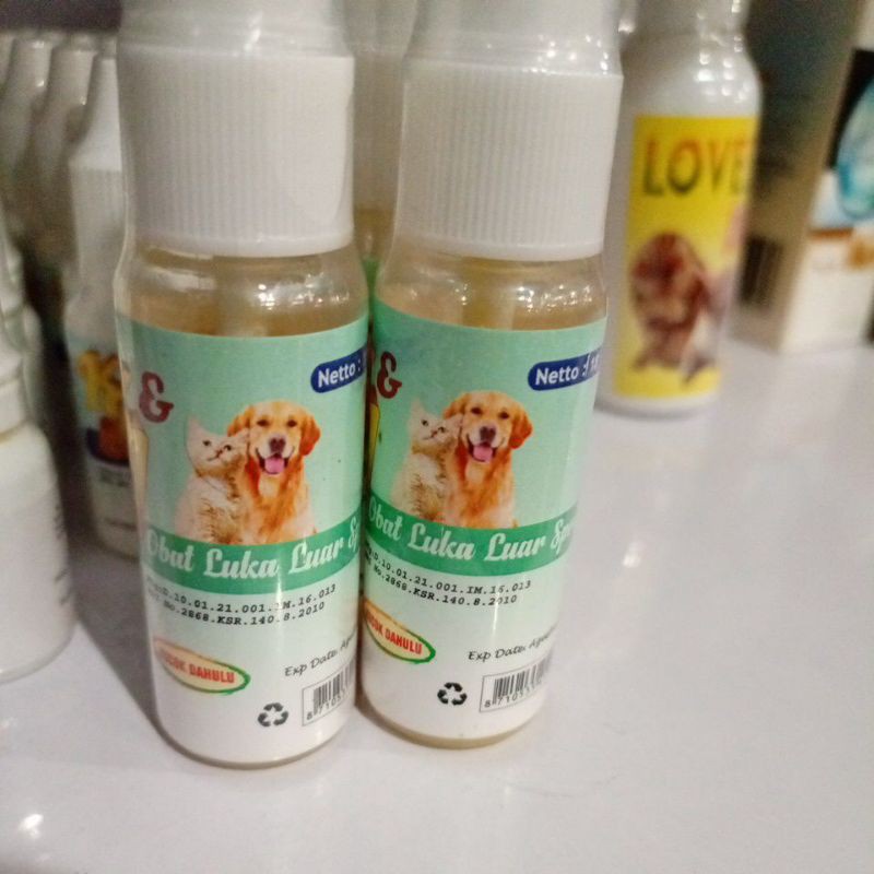 Obat Semprot Untuk Kucing dan Doggy KJ Luka Luar Spray 18ml