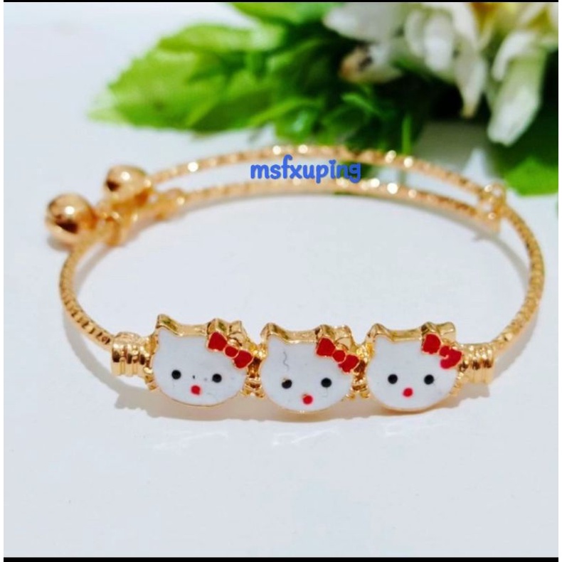 Gelang anak hello kitty aksesoris fashion perhiasan xuping G011