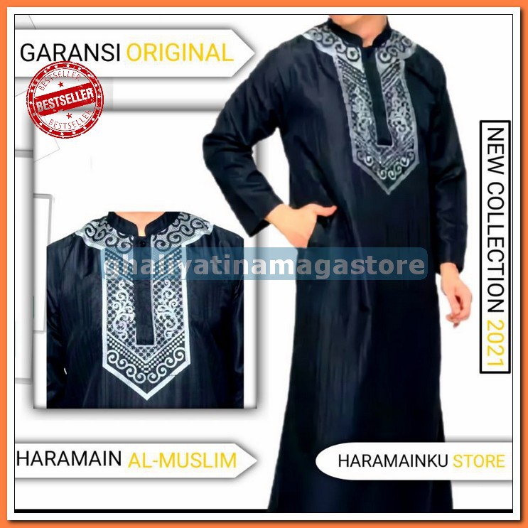 Baju Koko Preview Itang Yunasz Pvl87 DW874 Gamis Jubah Haramain Murah Terbaru Muslim Pria Dewasa