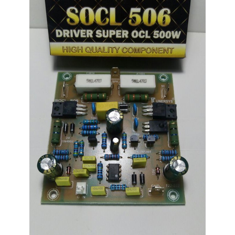 Kit Driver Power SOCL 506 500W Super Socl 500 Watt Mono Pcb Fiber By Tunersys