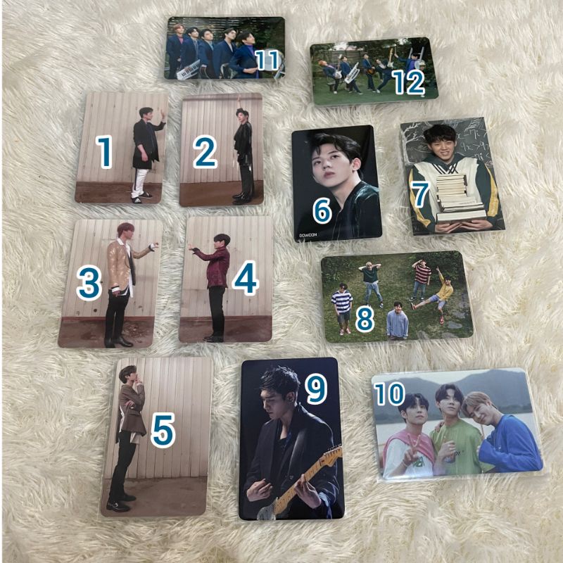 PC Day6 photocard Sungjin Jae YoungK Wonpil Dowoon the present entropy EOD shinhan