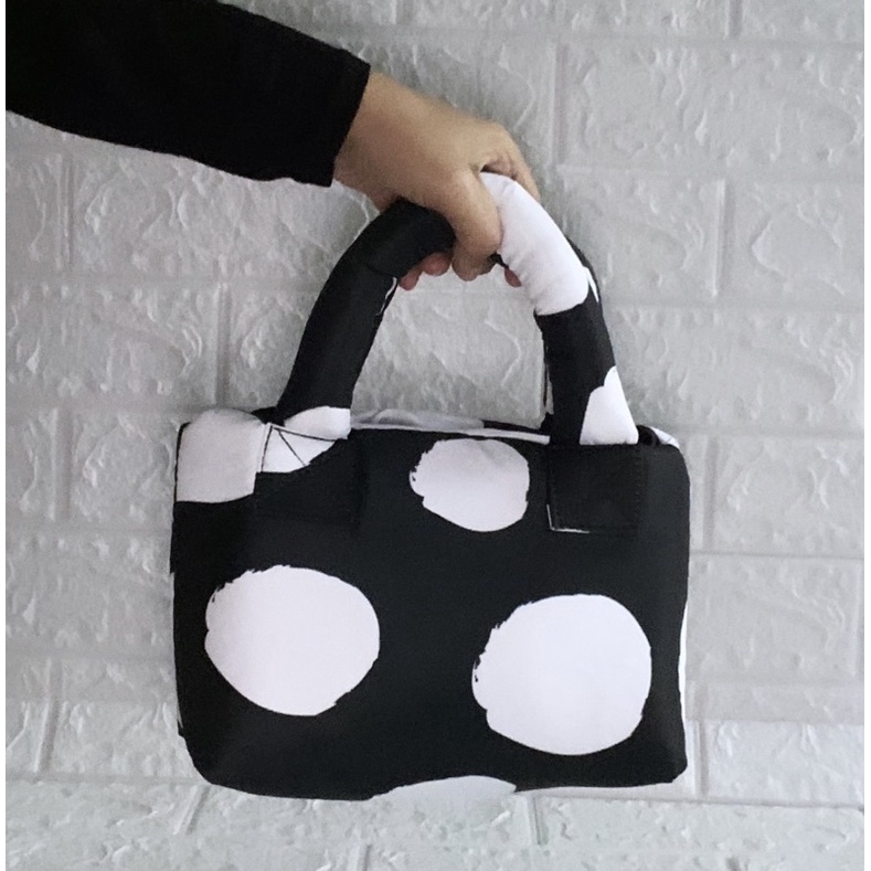 PETITE PILOW BAG cute pattern / pattern pillow bag / pattern puff bag / mini totebag