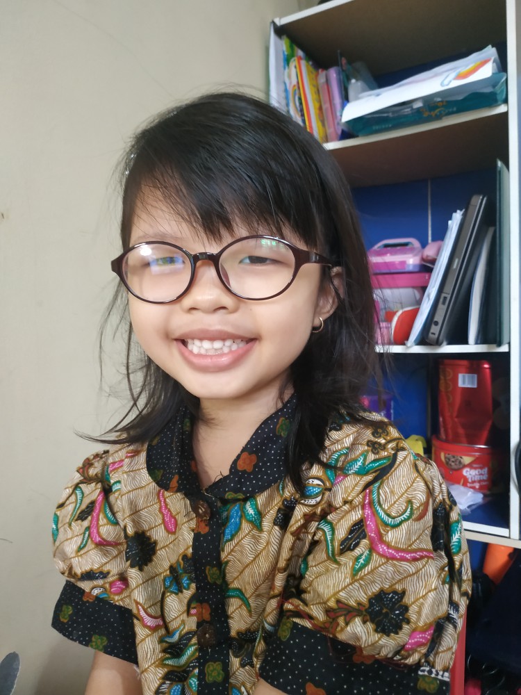 Atasan Batik Anak Sekolah Top Blus Batik Anak Putih Batik Anak Berkerah Perempuan Batik Anak Murah