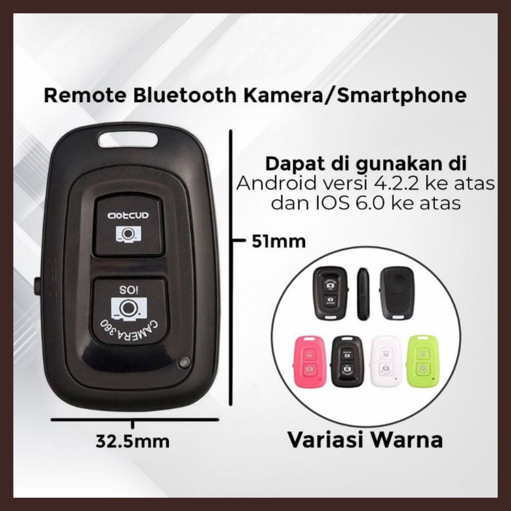 Remote Bluetooth Shutter Remote Tomsis kemera handphone