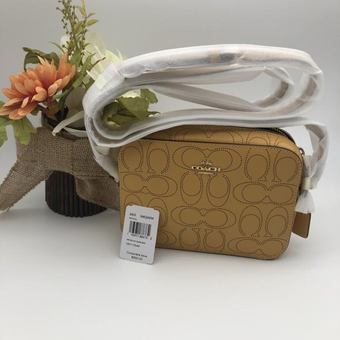 Coach yellow camera bag
