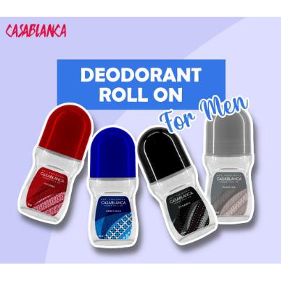 ^ KYRA ^ Casablanca Deodorant Roll On For Men And Women Anti Bau Ketek - Netto 50 ml
