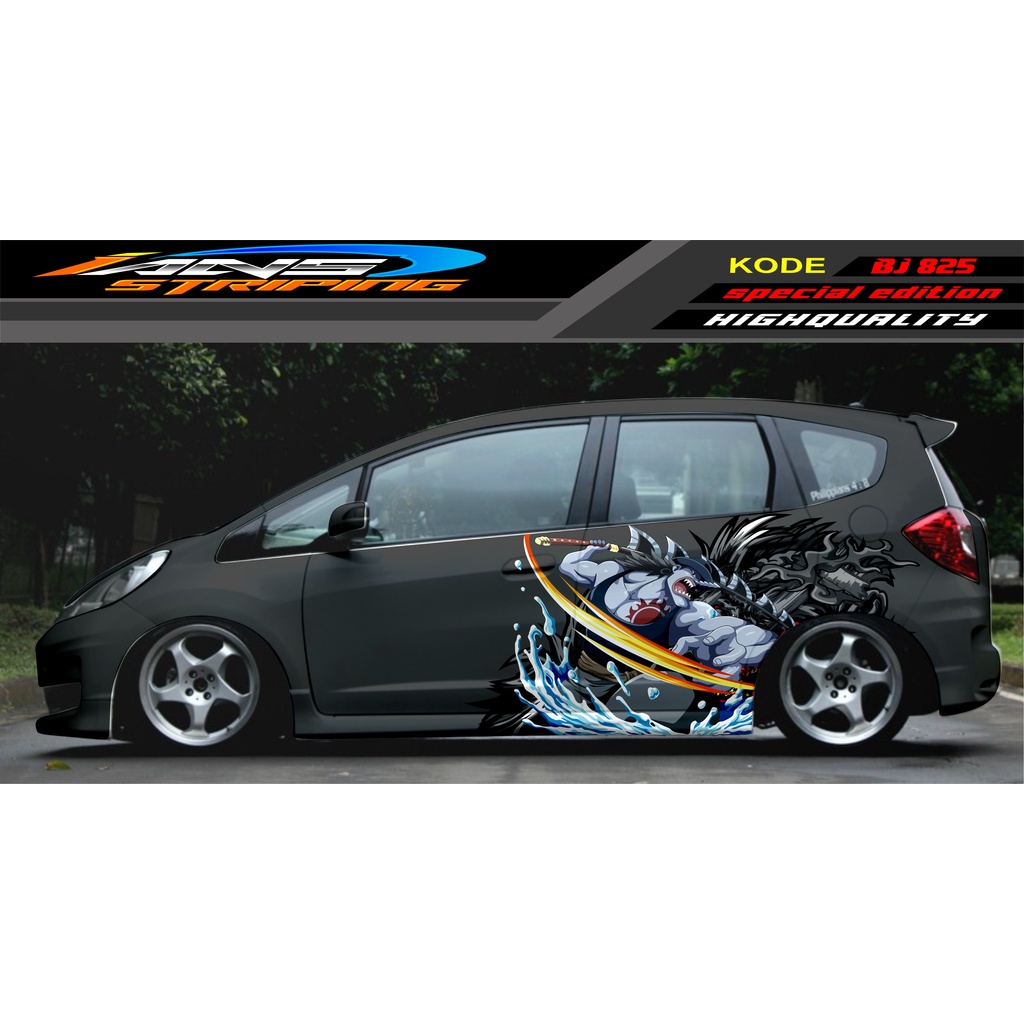 VARIASI STICKER MOBIL HONDA JAZZ, SIGRA, YARIS, SWIFT / DECAL MOBIL / DECAL STICKER MOBIL ANIMASI