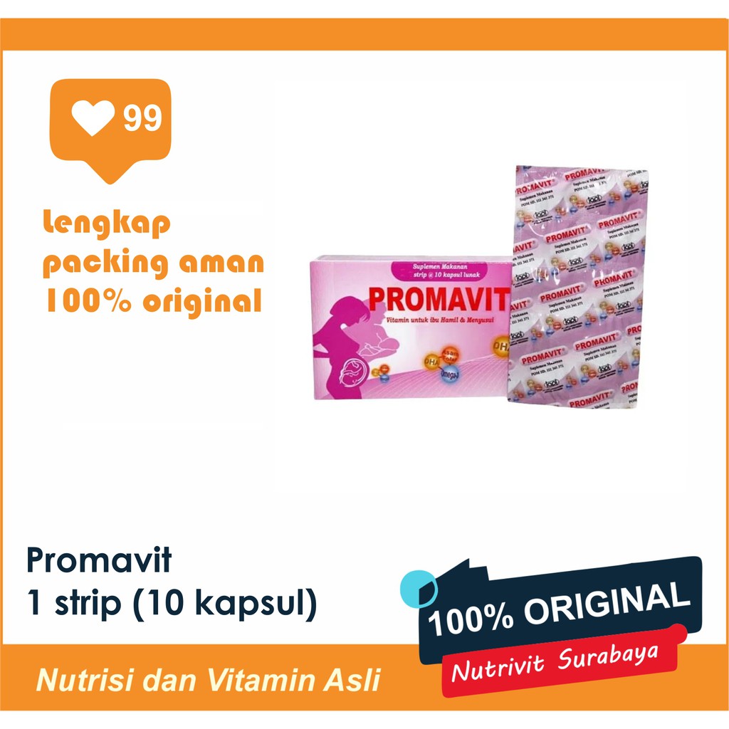 PROMAVIT Kapsul Multivitamin untuk membantu mencukupi kebutuhan asupan Ibu Hamil selama kehamilan