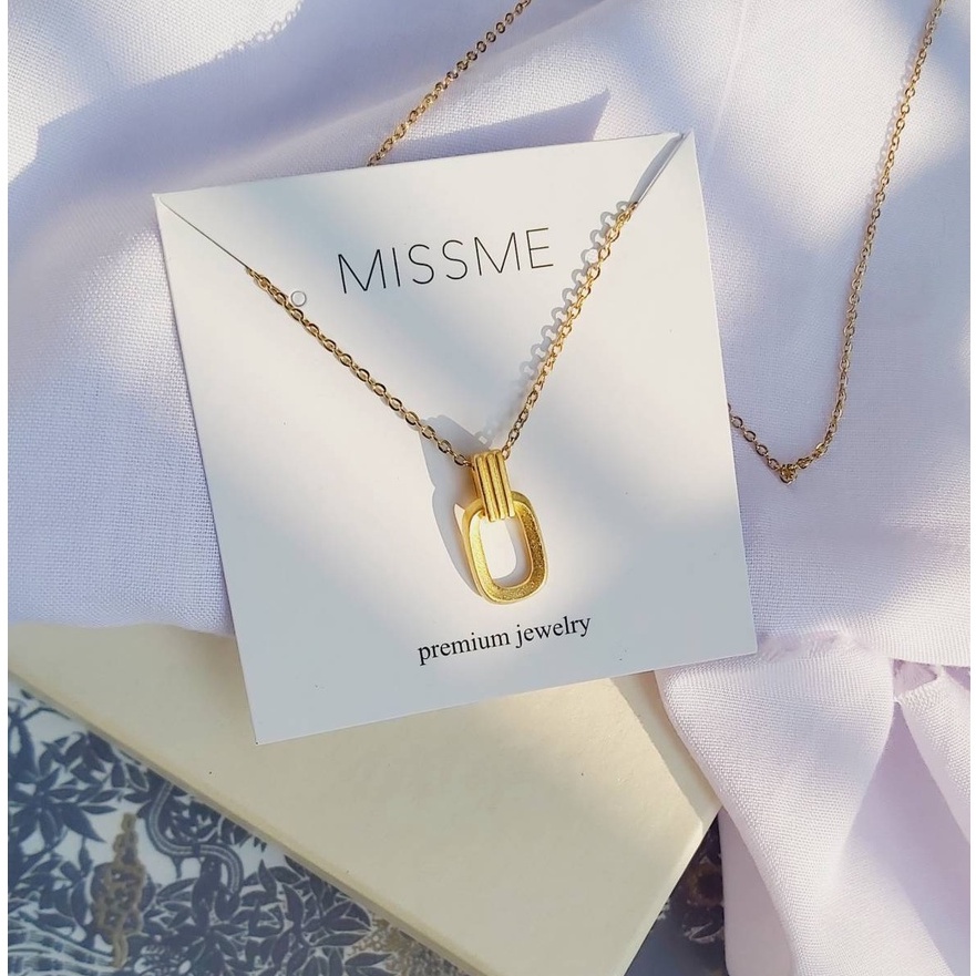 Kalung Jisoo Gold Plated ada Box -Collin Shop