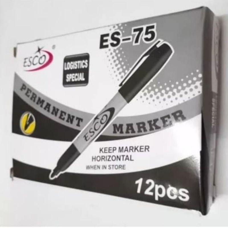 

Spidol permanen ESCO ES-75 / spidol montana hitam