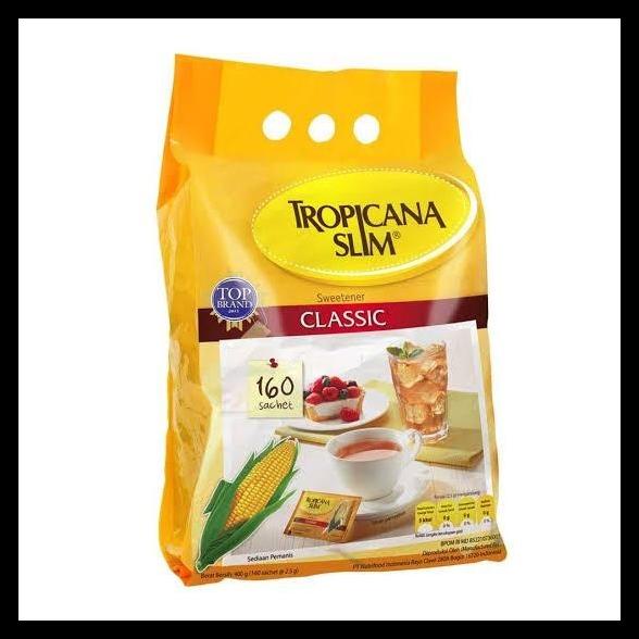 

TERBARUU!! GULA DIET TROPICANA SLIM CLASSIC ISI 160 SACHET PROMO