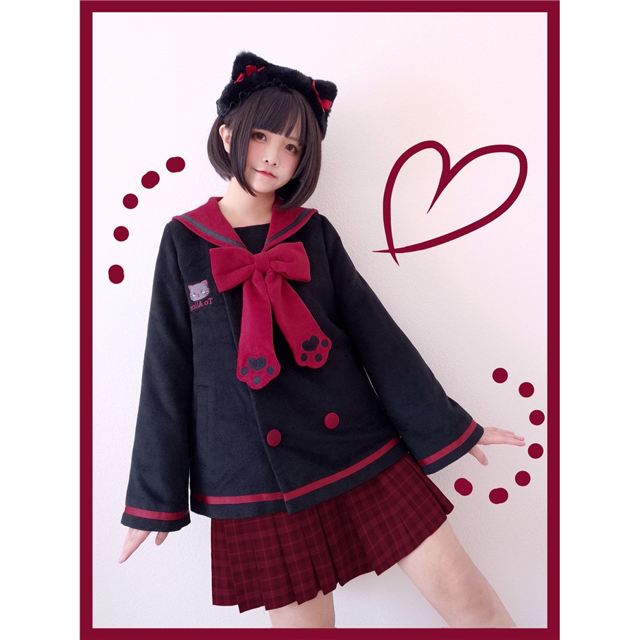 Usagi Neko Jacket Jaket Lucu Sailor Kawaii Harajuku Premium