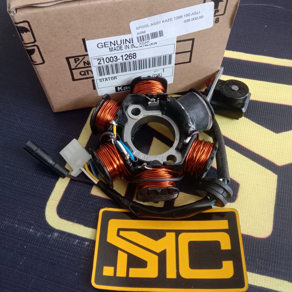 Stator Assy / Spool Spull Assy / Spul Magnet Kawasaki Kaze / Kaze R Original Kawasaki Kode Part 2100