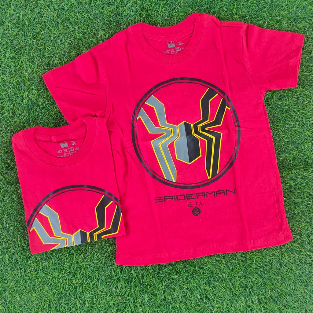 Baju Kaos Distro Anak Baju Distro Anak Kaos Oblong Anak Baju Anak Perempuan Spiderman Merah Premium