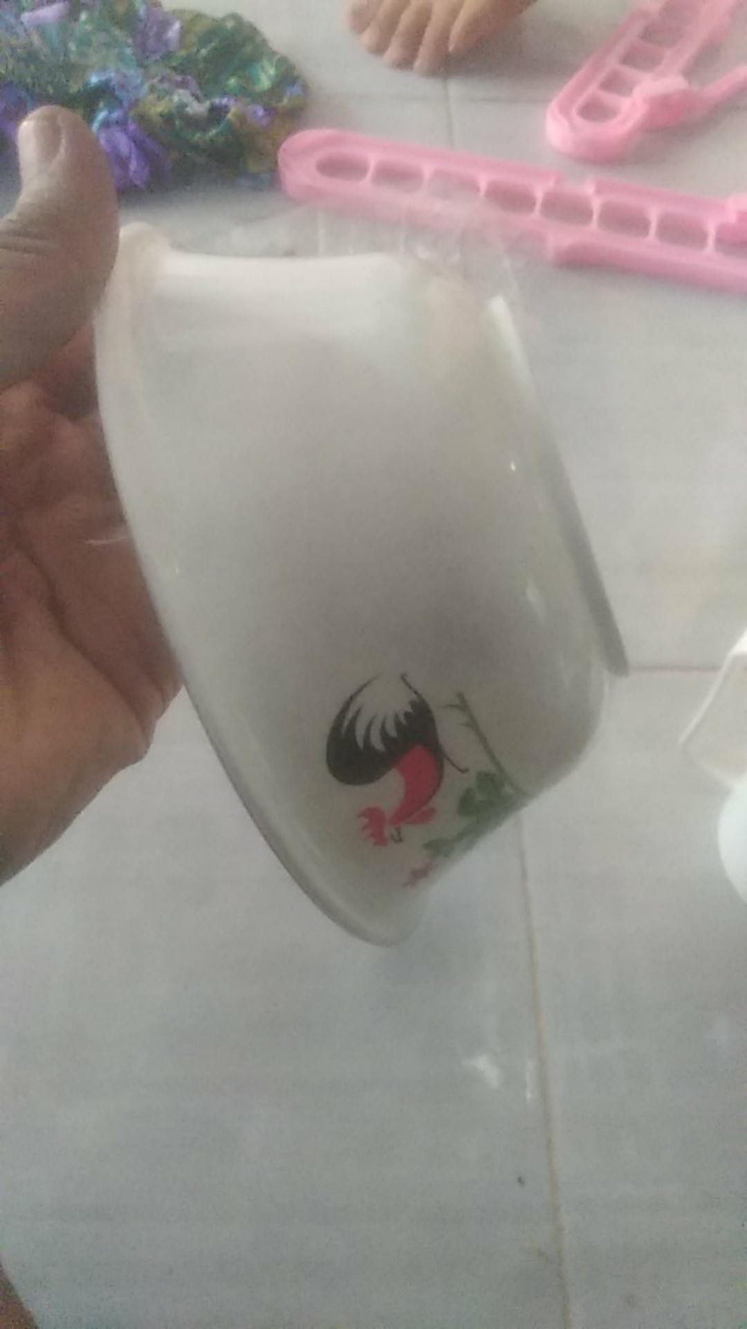 Mangkok Ayam Jago Mangkuk Plastik Tebal Mangkuk Bubur Mangkuk Sup Mangkok Saji Mangkok Mie Mangkok