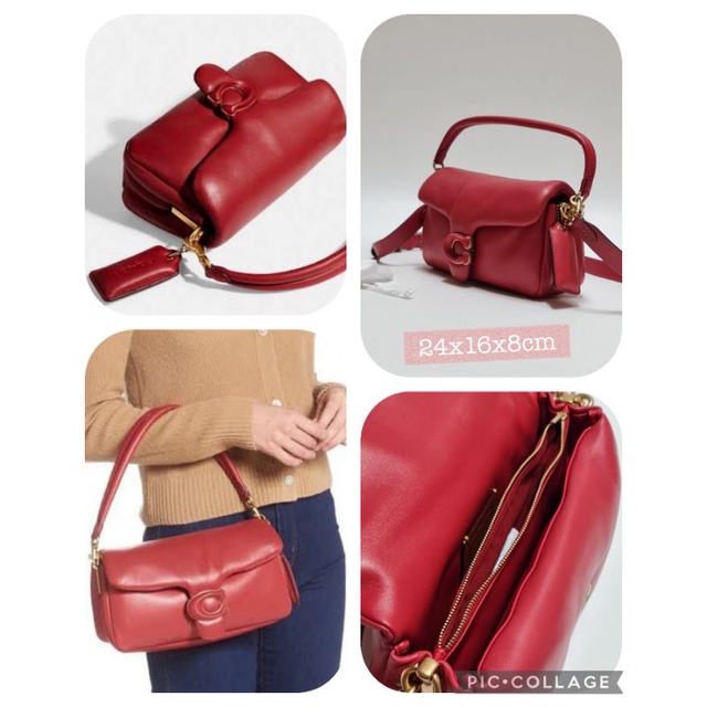 Tas Selempang Wanita Coach Tabby Pillow Red