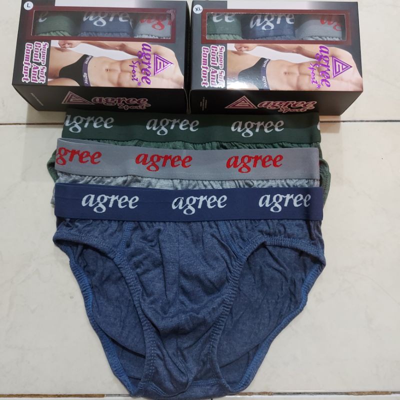 Celana Dalam Pria | Agree 2321 | Harga 3 Pcs*