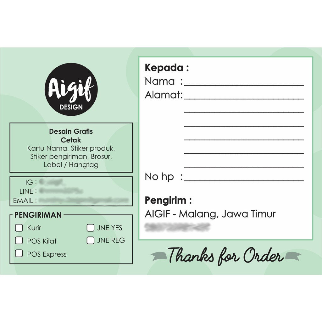 STIKER PENGIRIMAN OLSHOP 250 pcs | Shopee Indonesia