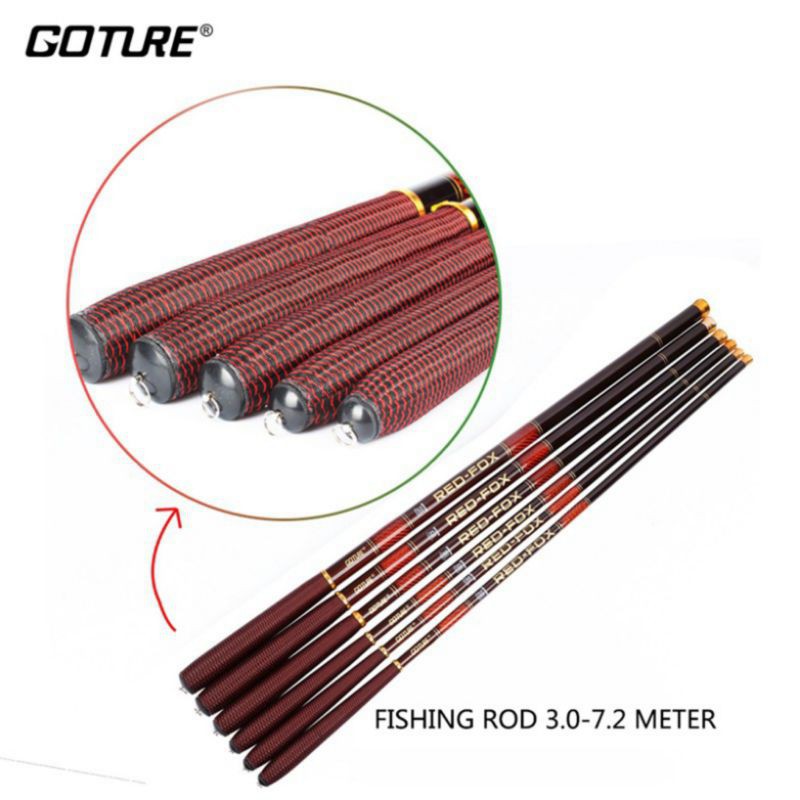 Goture Red Fox Rod Carbon Joran Pancing Tanago Micro Fishing