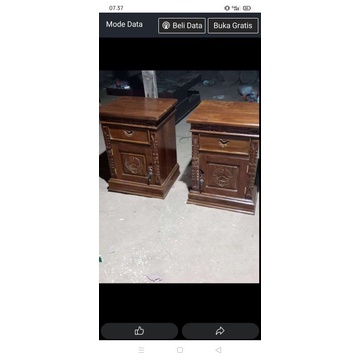 nakas kecil ukir kayu jati.