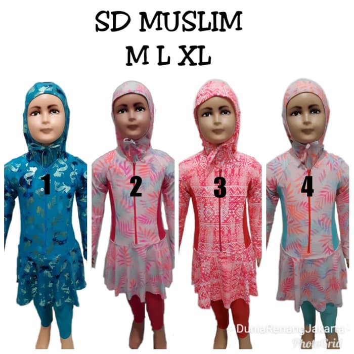 Baju renang anak perempuan SD Muslim