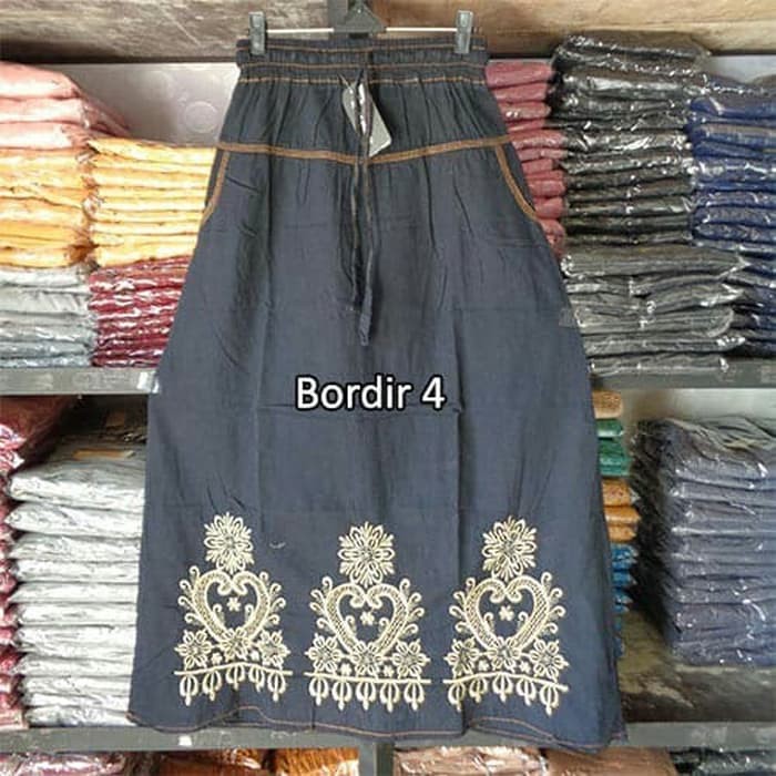 Rok levis panjang bordir cantik