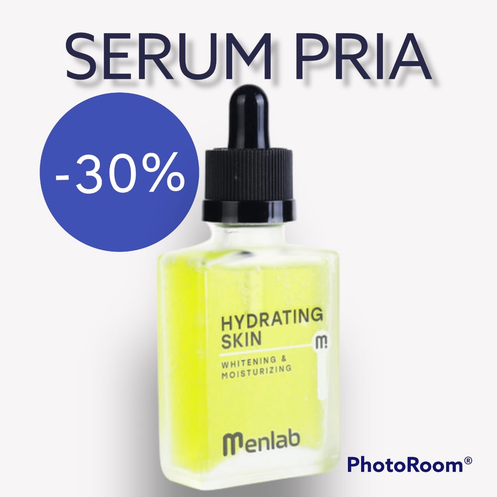 Serum MENLAB Hydrating Skin Serum - Pemutih Kulit Pria Men Lab Serum Pria 100% Original BPOM